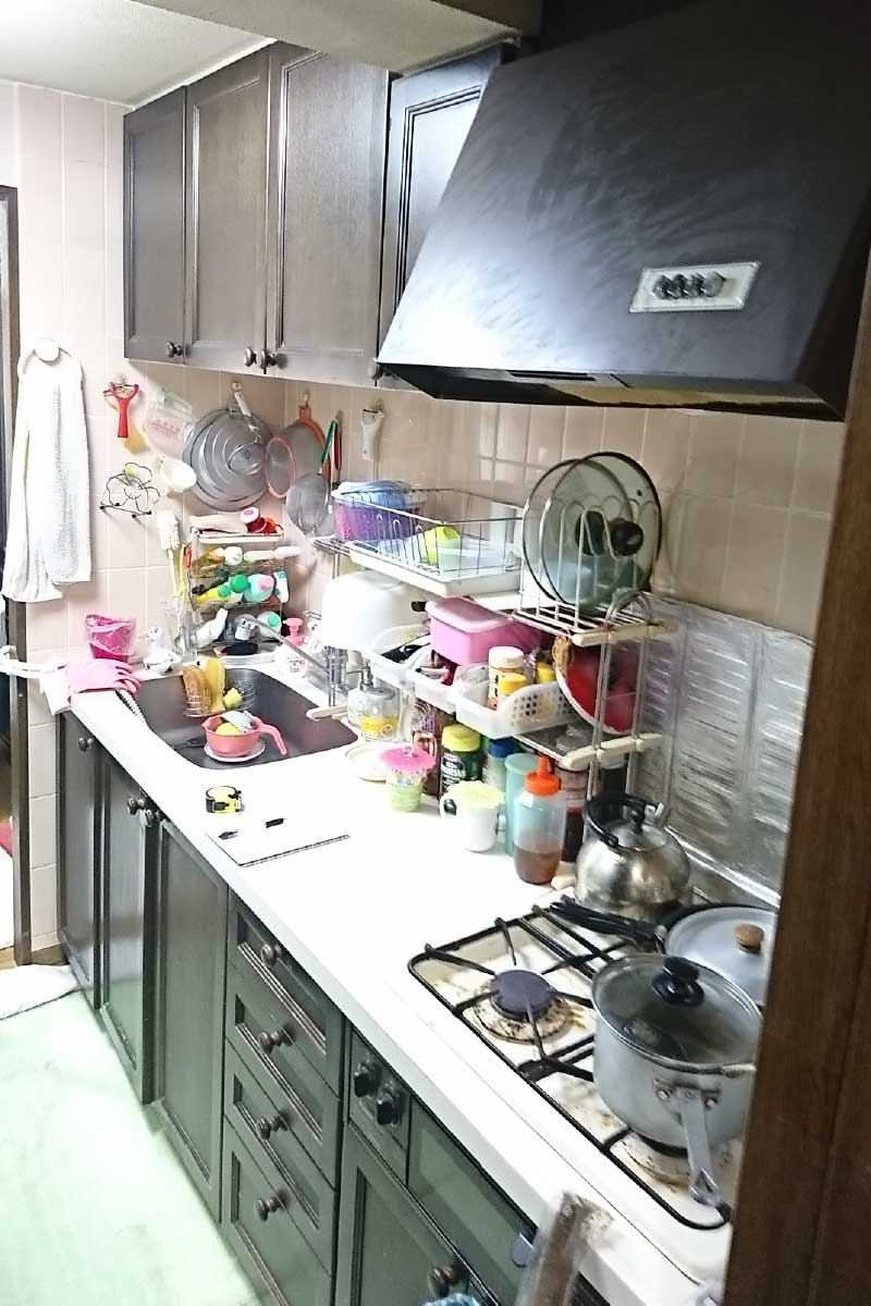 T様キッチン改修ビフォー
